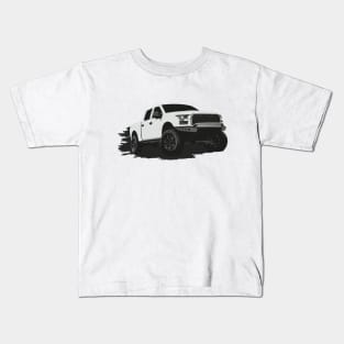 White Raptor pickup Kids T-Shirt